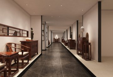 大石紅木家具展廳裝修設(shè)計